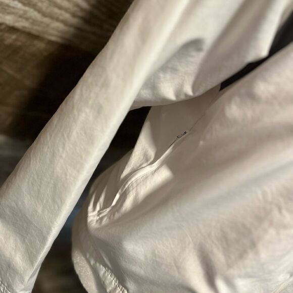 Nike  white tennis jacket with purple stripe - M - Picture 2 of 9